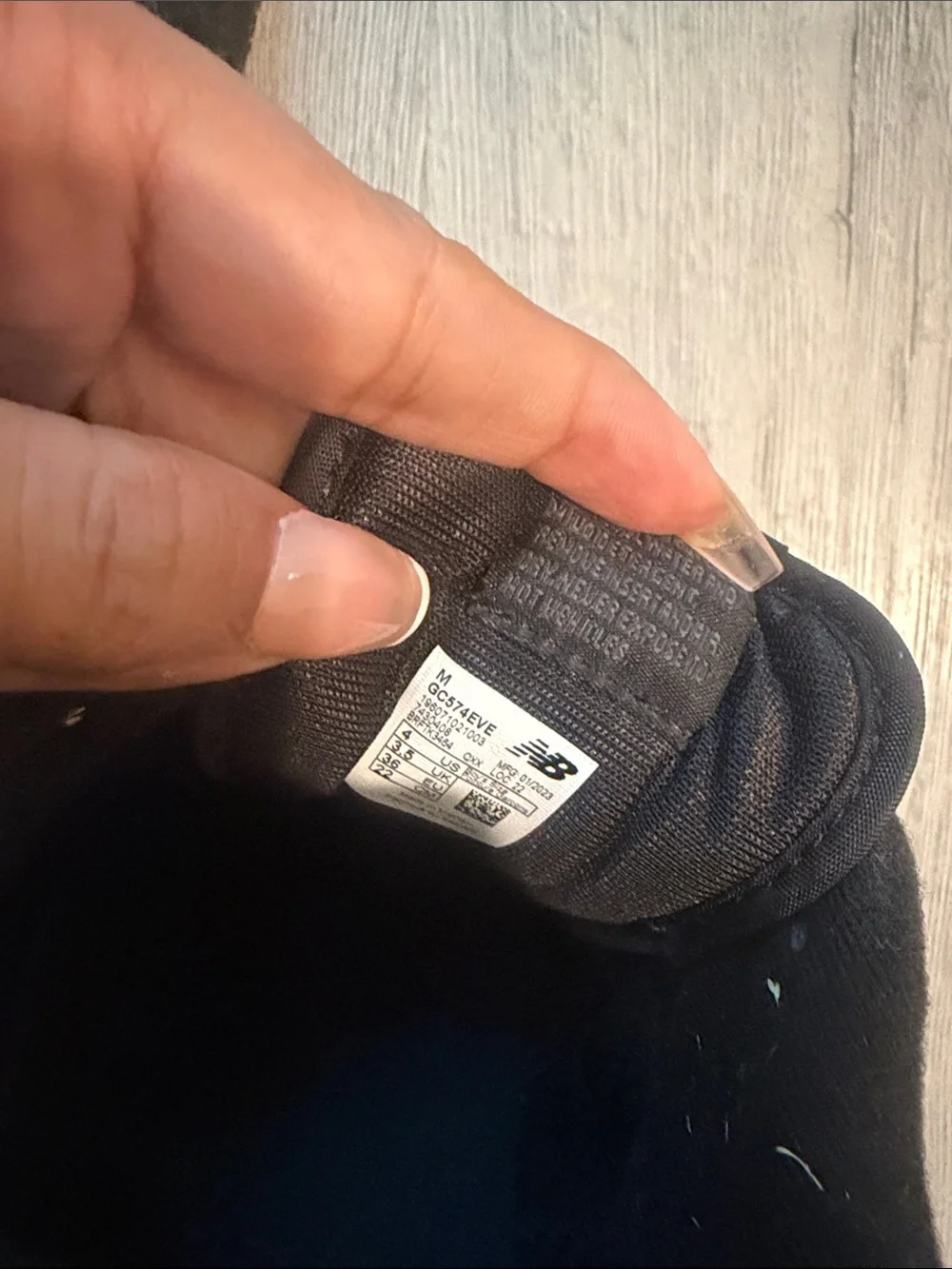 New Balance Kids Black Lace-Up Sneakers